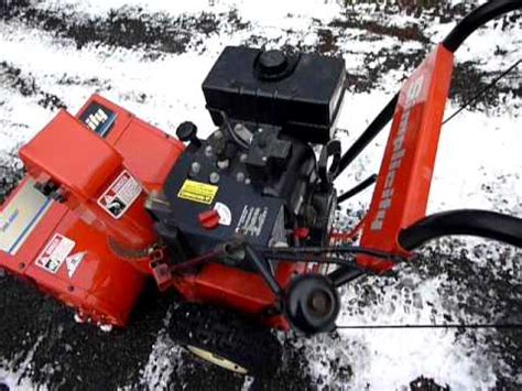 simplicity sno  snowblower hp cm youtube