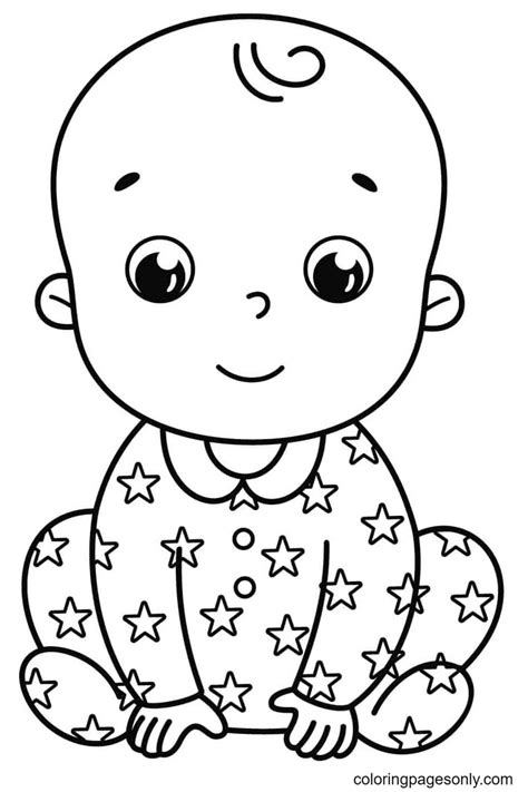 baby boy coloring page
