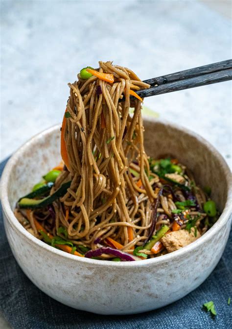 Vegan Soba Noodle Salad Six Hungry Feet Asian Inspired