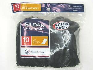 gildan smart basics mens  show socks  pair  pack   size black color ebay