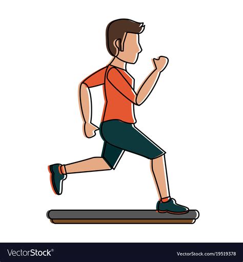 man running cartoon royalty free vector image vectorstock