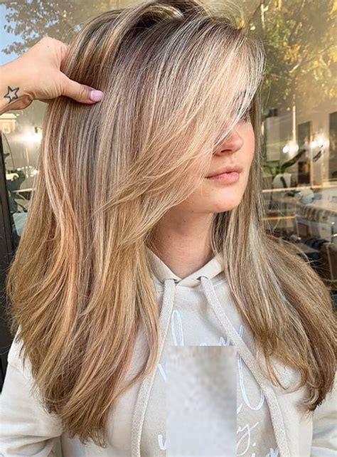 Fresh Long Balayage Hairstyles With Bangs For Women In