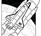 Nasa Coloring Pages Space Shuttle Satellite Getcolorings Color Getdrawings Print Astronaut Colorings Outer Travel sketch template