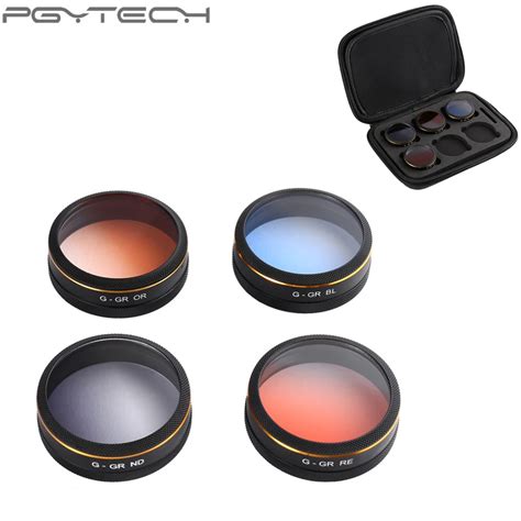 pcsset pgytech lens filters gradual color filter drone gimbal  phantom  pro quadcopter
