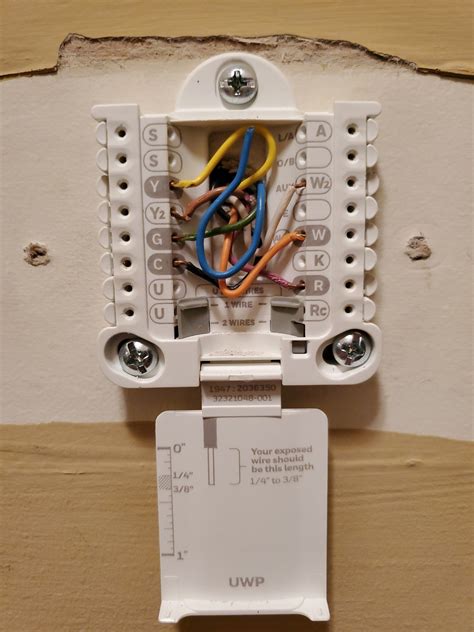 wyze thermostat problem heat  air  mixed   recommended wiring   greenham