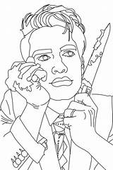Brendon Urie Panic sketch template