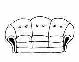 Couch Coloring Coloringcrew Book sketch template