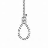 Rope Lynching Vector Suicide Illustrations Clip Loop Vectors Drawing sketch template