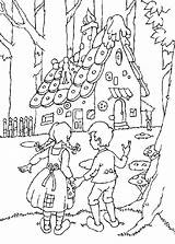 Coloring Gretel Hansel Pages Popular sketch template