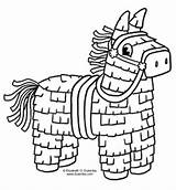 Pinata Coloring Mayo Cinco Pages Printable Fiesta Sheets Piñata Horse Mexican Drawing Kids Dulemba Tuesday Crafts Coloriage Hispanic Heritage Clipart sketch template