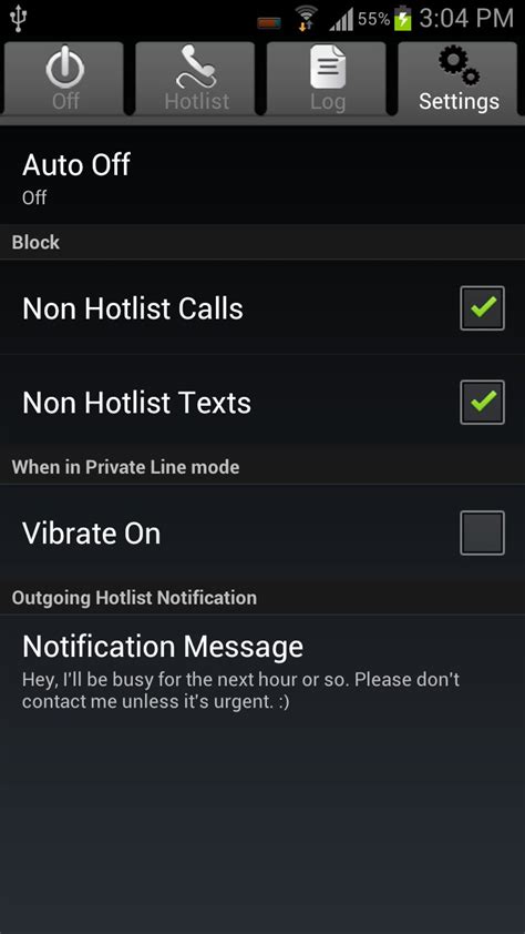 private  selectively blocking calls  sms