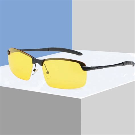 hd night vision polarized driving goggles anti glare men