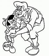 Pinocchio Pinokio Kolorowanki Bestcoloringpagesforkids Gepetto Cartoon Pobrania Druku Coloriages 1940 Seç sketch template