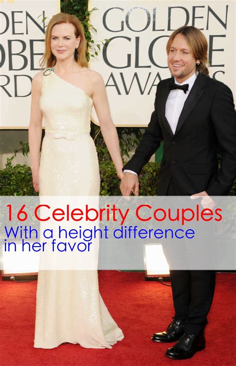 16 Celebrity Couples With A Height Difference In Her