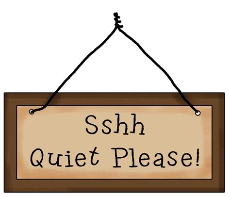 Quiet Please Clipart Free Download On Clipartmag