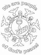Peace Coloring Pages Getcolorings Color sketch template
