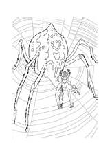 Coloring Monsters Pages Arachne sketch template