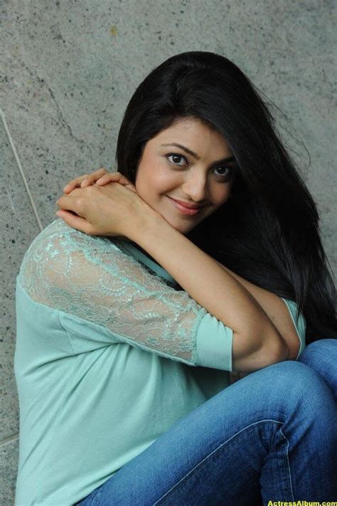 Kajal Agarwal Latest Photos In Blue Dress Jeans Actress