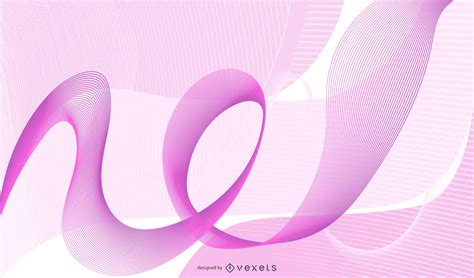 fluorescent pink waves spiral lines background vector