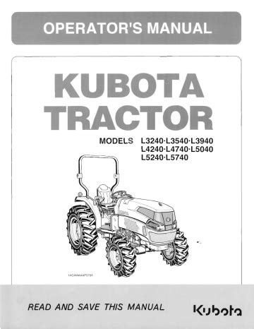 kubota  owner manual manualzz