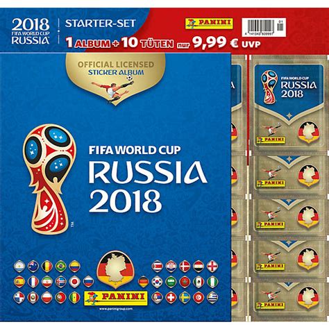 fifa fussball weltmeisterschaft russland 2018 panini starter set