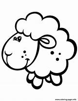 Sheep Coloring Baby Cute Pages Printable Print Color Gif Book sketch template