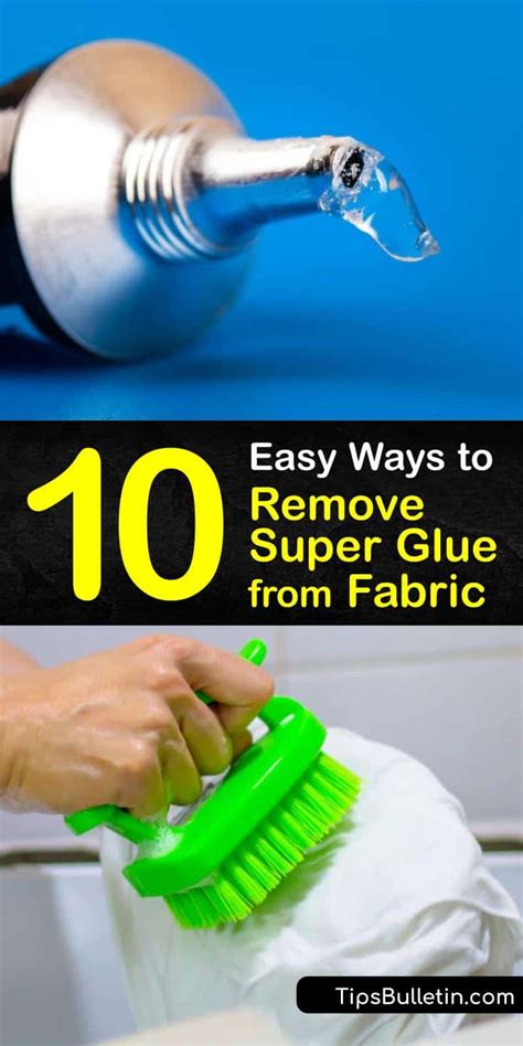 super easy ways  remove super glue  fabric