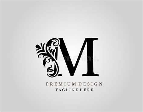 luxury monogram letter  logo design elegant floral ornate alphabet design vector stock vector
