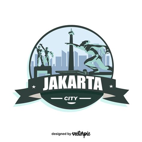 Jakarta City Logo Custom Design Free Vector Vectorpic