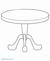 Table Clipart Library sketch template