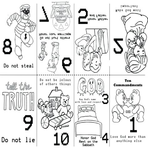 ten commandments coloring pages  preschoolers  getcoloringscom