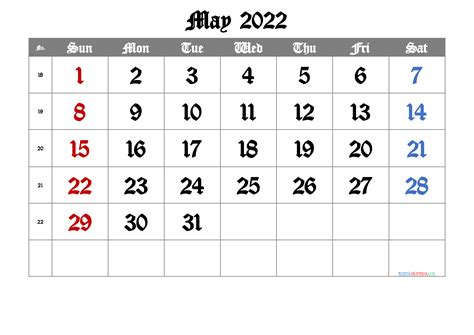 printable   calendar  templates