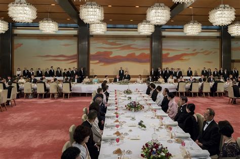 state banquet   imperial palace  honor  president   trump  prime minister