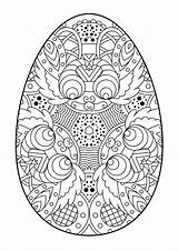 Easter Egg Coloring Pages Pattern Intricate Print Color раскраски из все категории Holidays sketch template