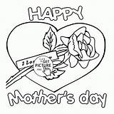 Coloring Pages Mom Mother Card Kids Mothers Printable Color Happy Print Choose Board Sheets Clipartmag Getcolorings sketch template
