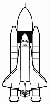 Shuttle Spaceship sketch template