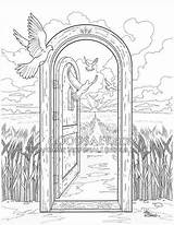 Coloring Pages Christian Adult Heaven Choose Board sketch template