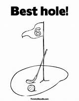 Coloring Pages Holes Movie Template Hole Golf sketch template
