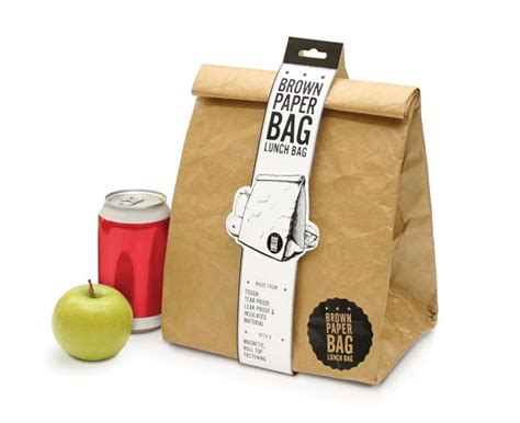 brown bagging it with a reusable brown paper lunch bag