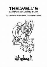 Colouring Thelwell Ponies Countryside sketch template