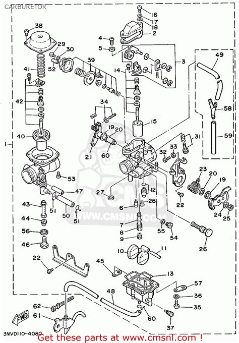 yamaha big bear  carburetor diagram wiring diagram pictures