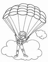 Parachute Coloring Pages Parachuting Skydiving Paratrooper Printable Color Kids Popular Drawings Colorings 792px 03kb Getcolorings sketch template
