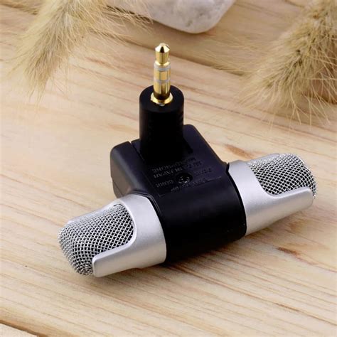 portable mini stereo microphone mic mm mini jack pc laptop notebook worldwide hot drop left