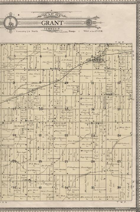 index  grant township plat maps countiesmapcom