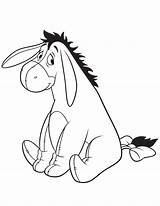 Eeyore Coloring Pooh Pages Winnie Disney Drawing Printable Clipart Kids Baby Cartoon Line Piglet Animal Crochet Tattoo Colouring Books Adult sketch template