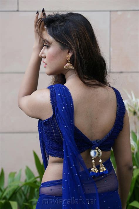 picture 1062150 actress sony charista hot pics in blue saree new movie posters