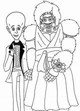 Megamind Coloring Pages sketch template