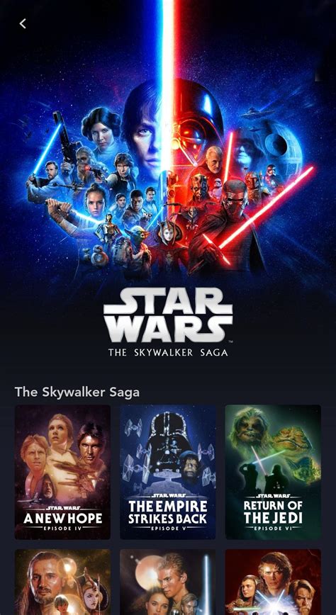 star wars  skywalker saga collection      appearance rdisneyplus