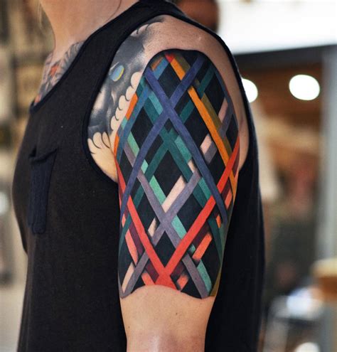 colored lines abstract  guys arm