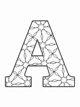 Letter Coloring Pages Alphabet Printable Color Mycoloring Print sketch template